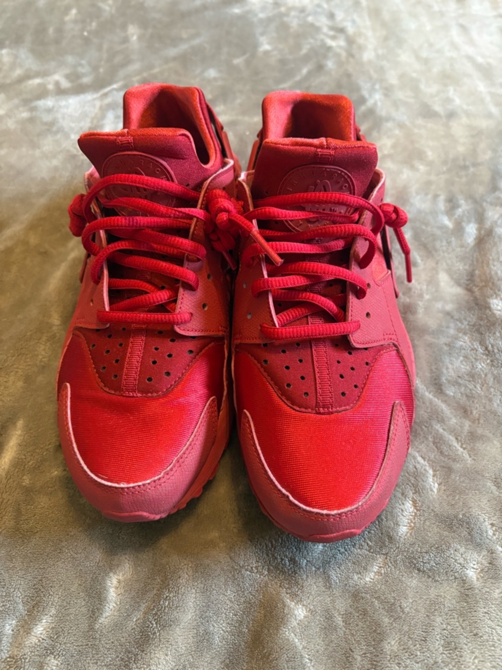 Nike Red Lace-Up Sneakers